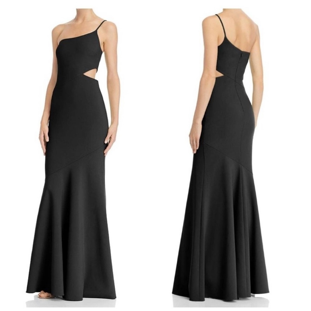 Likely Fiona One Shoulder Cut Out Gown